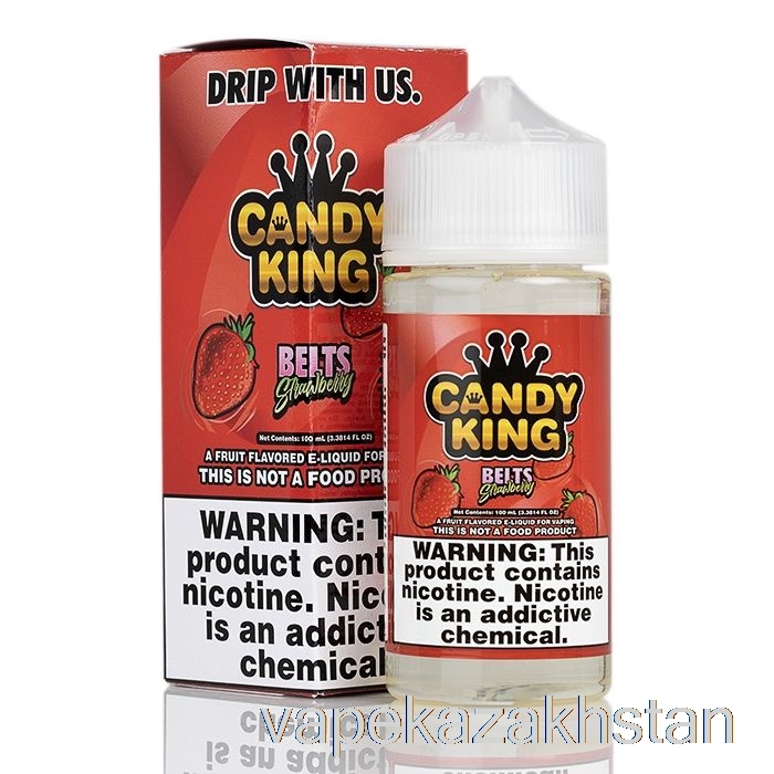 Vape Disposable Belts Strawberry - Candy King - 100mL 3mg